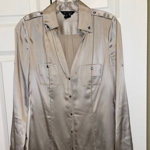 Gorgeous silk blouse by Black House White Market.